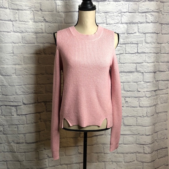LUCKY BRAND Pink Longsleeve Cold Shoulder Sweater - Picture 6 of 12